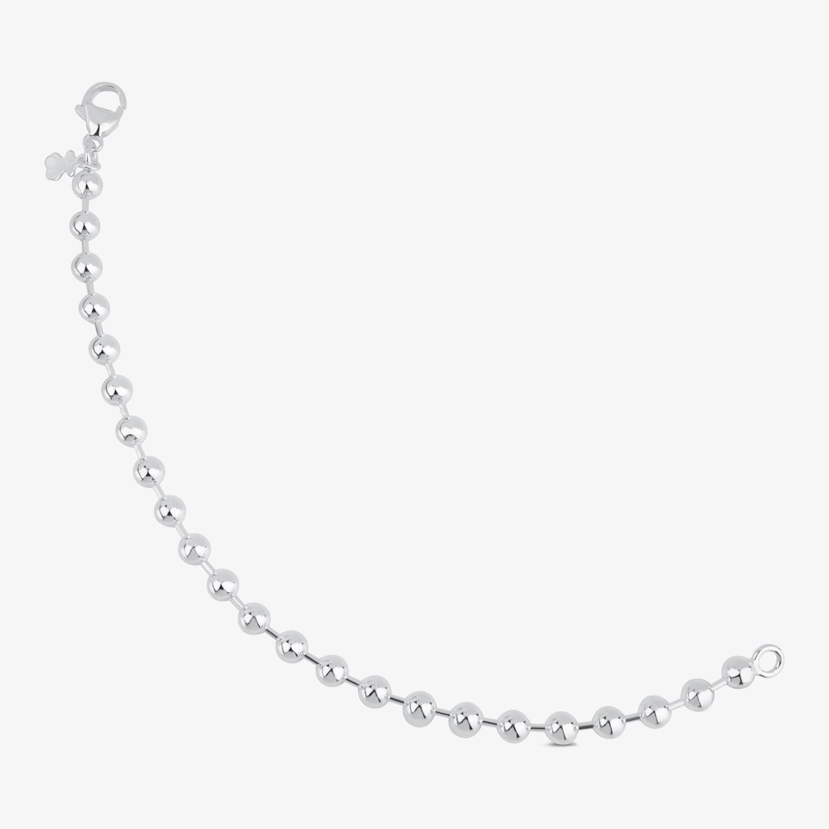 Pulsera De Bolas De Plata Basics