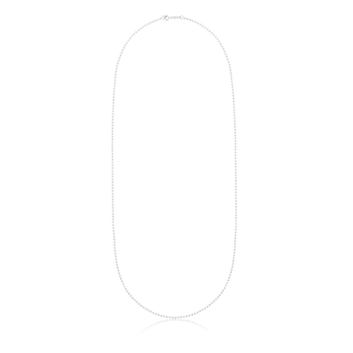 Tous - Gargantilla Larga De Plata Con Bolas, 80 Cm Chain - Plateado
