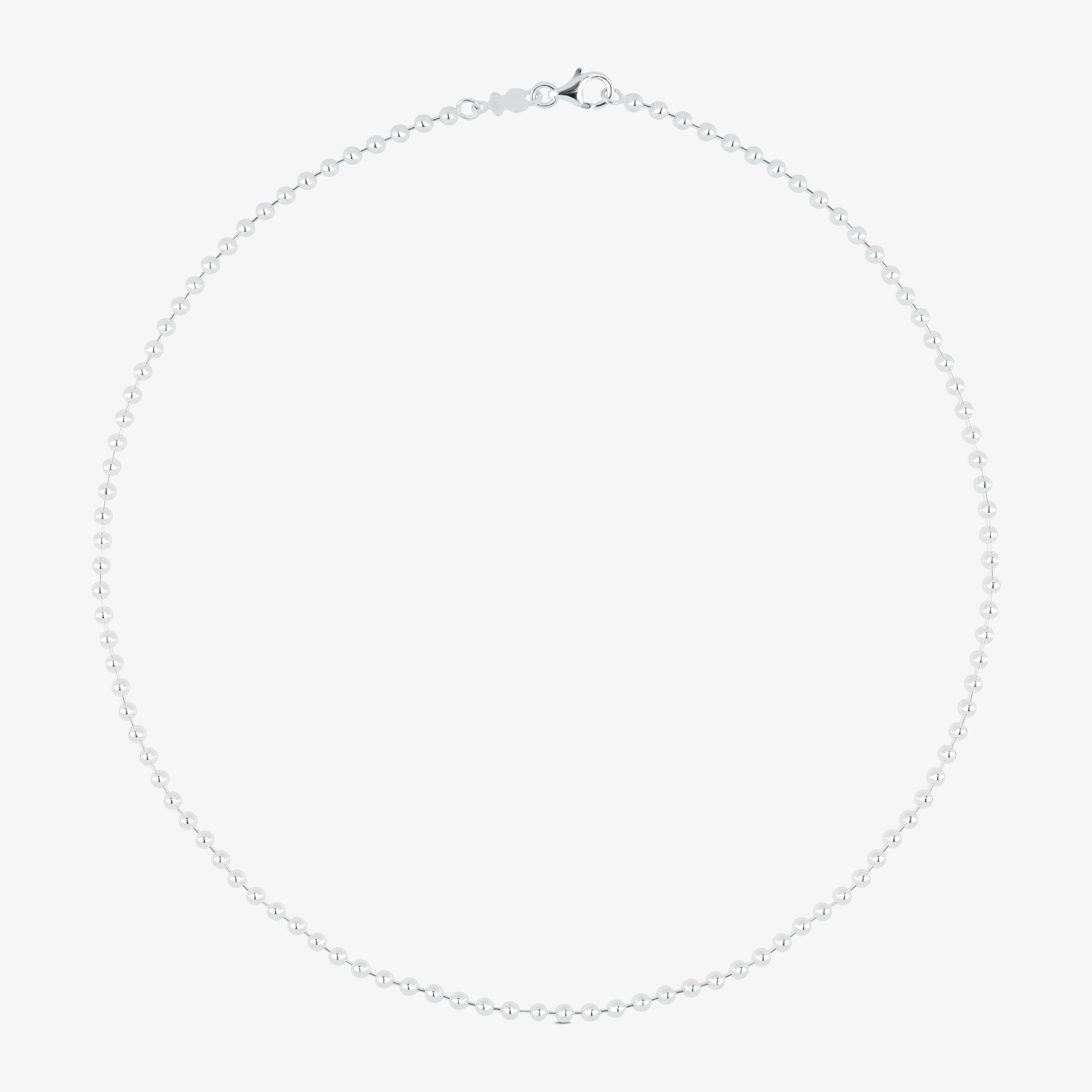 45 cm Silver TOUS Chain 3 mm ball Choker.