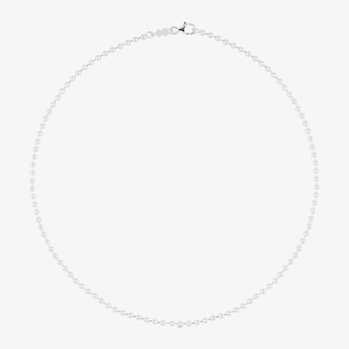 45&nbsp;cm Silver TOUS Chain 3&nbsp;mm ball Choker.