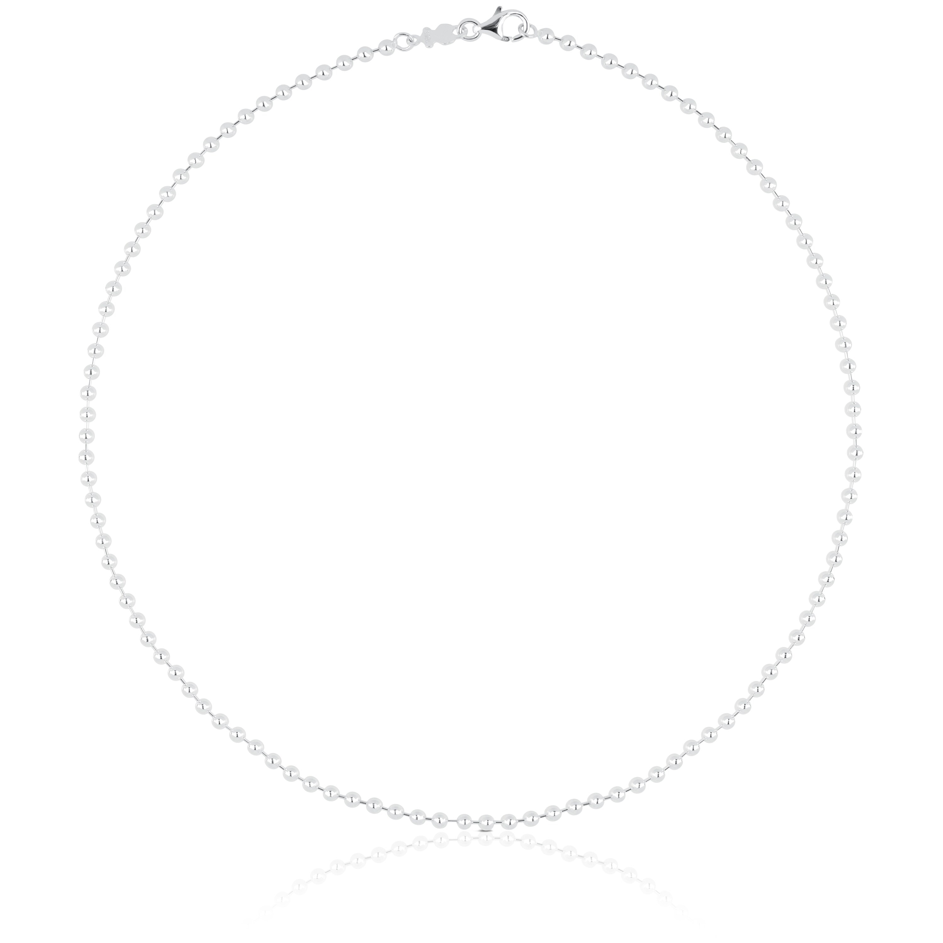 Gargantilla de plata con bolas, 45 cm Chain Gargantilla de plata con bolas, 45 cm Chain
