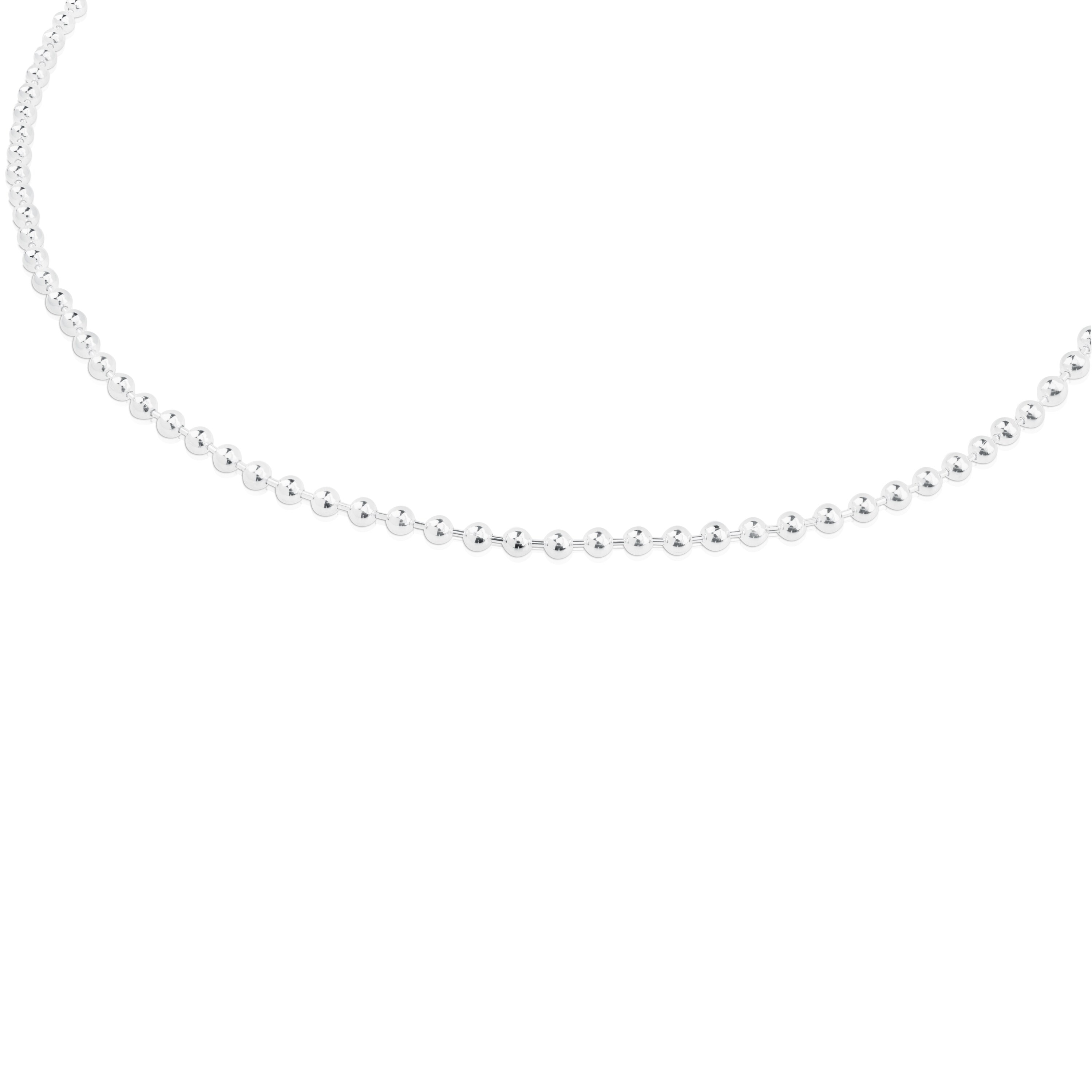 Gargantilla de plata con bolas, 45 cm Chain Gargantilla de plata con bolas, 45 cm Chain