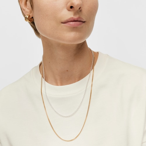 Medium rope Chain with 18kt gold plating over silver measuring 60 cm TOUS Chain