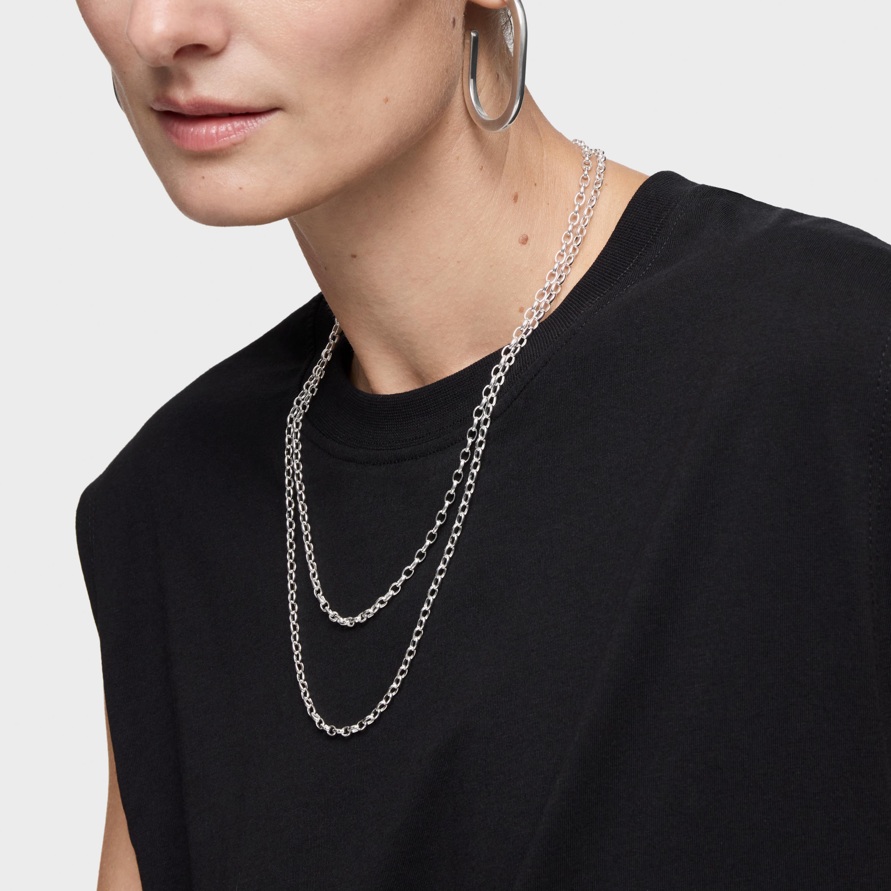 Silver TOUS Chain Choker 60cm.