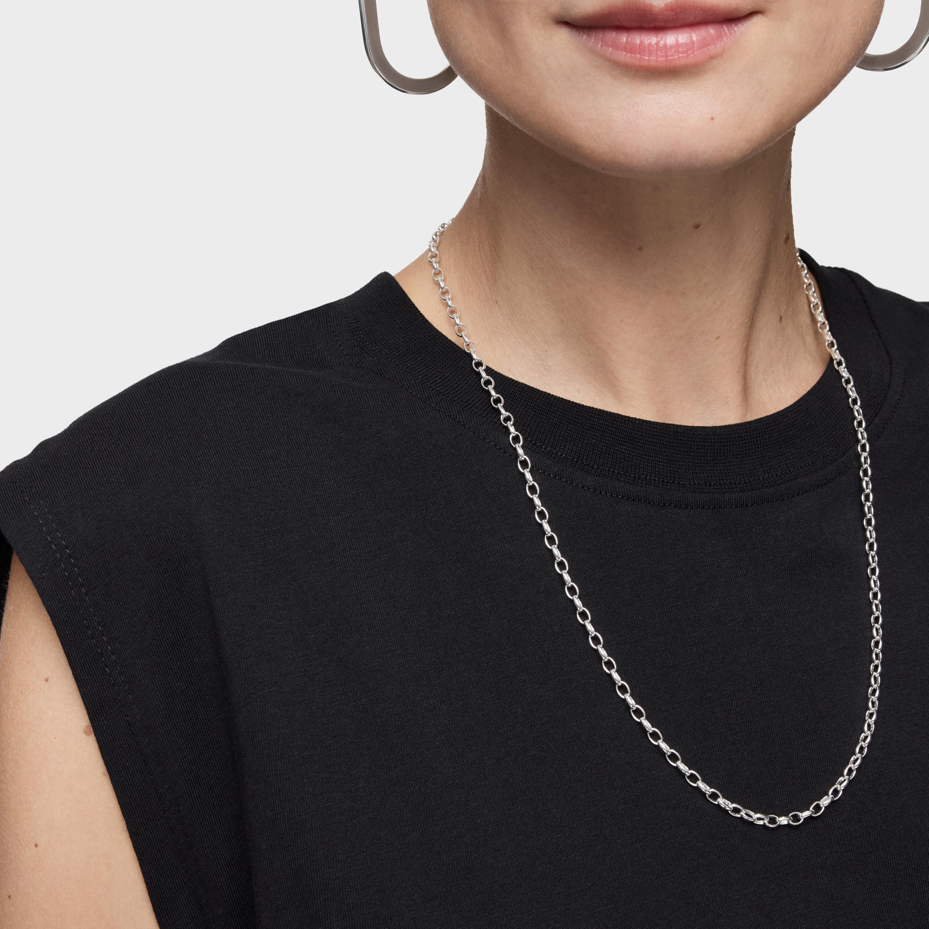 Silver TOUS Chain Choker 60cm.