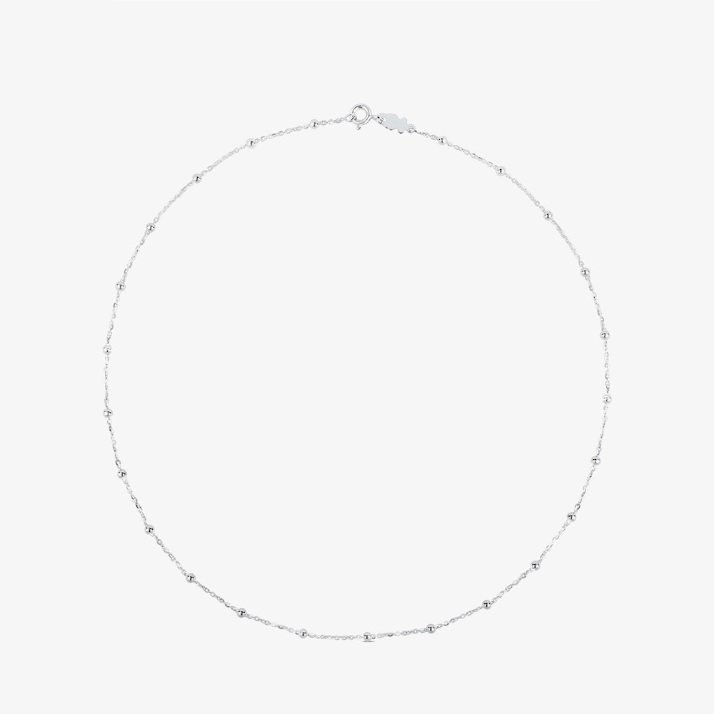 Gargantilla con ba&ntilde;o de oro 18 kt sobre plata bolas intercaladas TOUS Basics