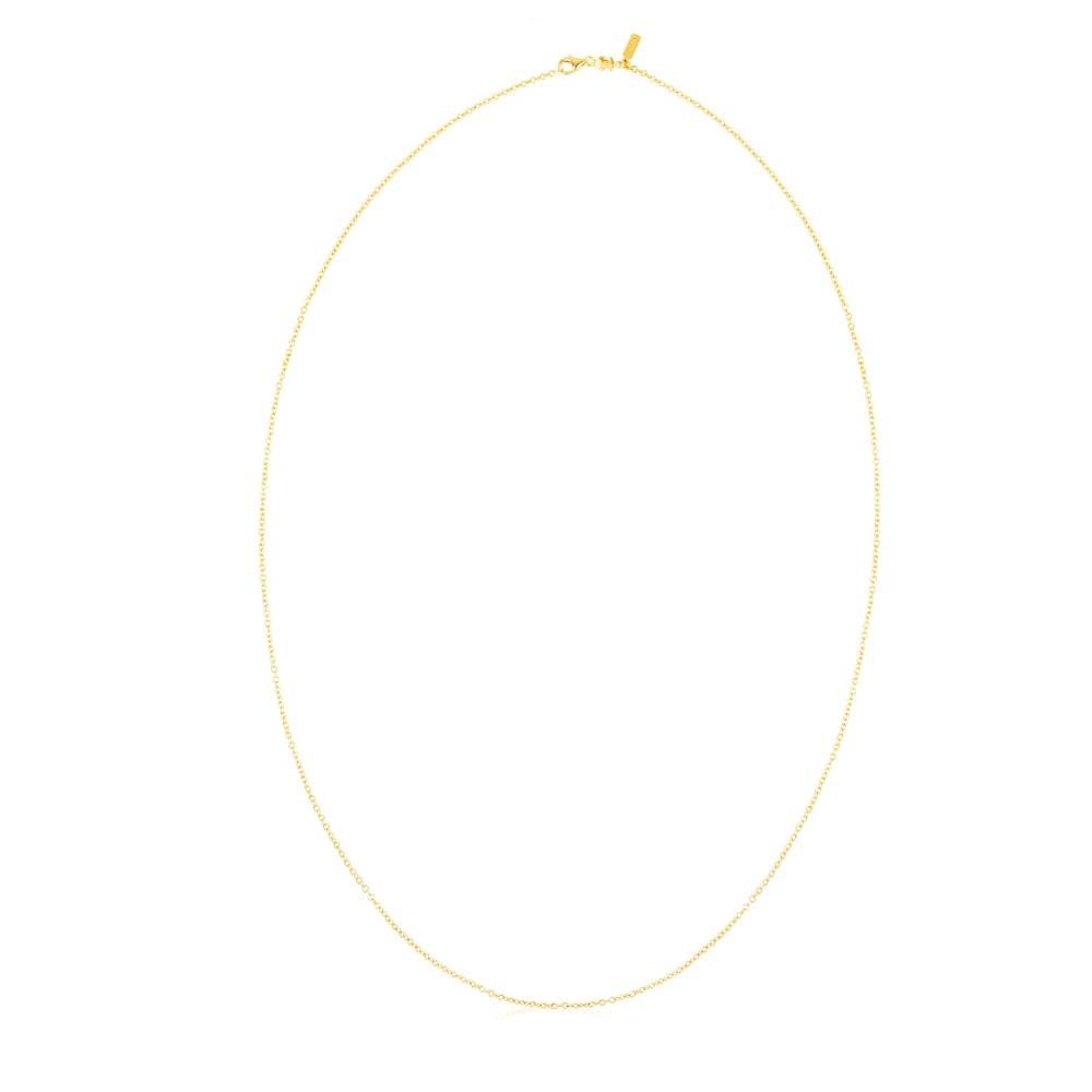 Tous Chain - Łańcuszek z ż&oacute;łtego srebra Vermeil o długości 80 cm