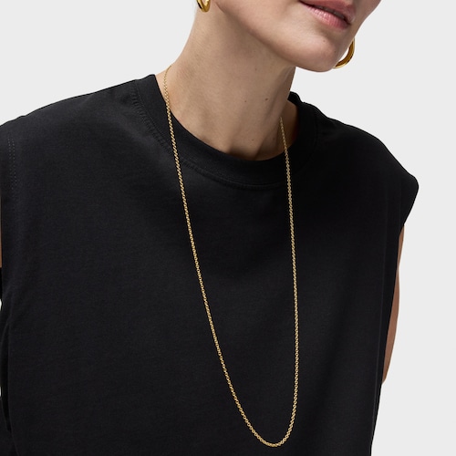 Cadena llarga&nbsp;amb bany d'or 18 kt sobre plata&nbsp;80cm TOUS&nbsp;Chain