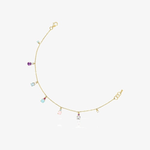 Pulsera de oro con gemas Mini Ivette