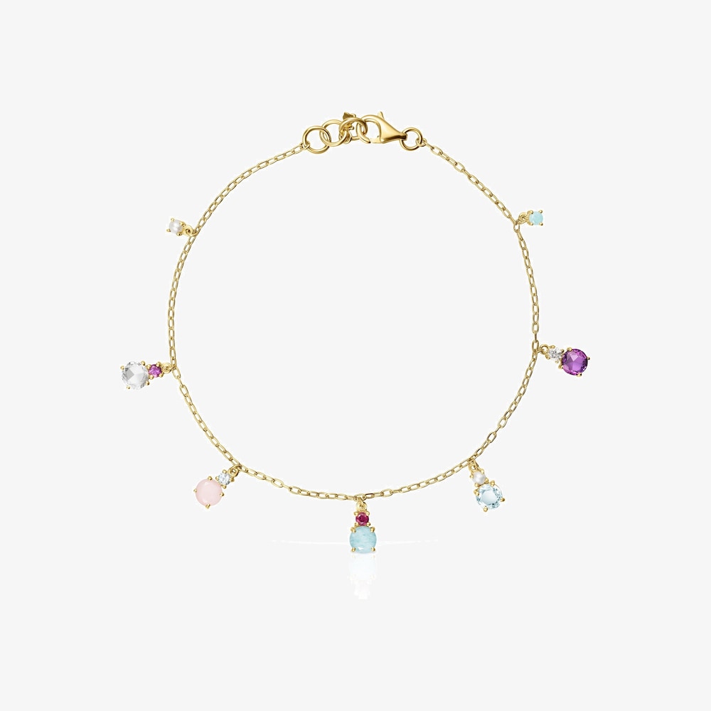 Pulsera de oro con gemas Mini Ivette
