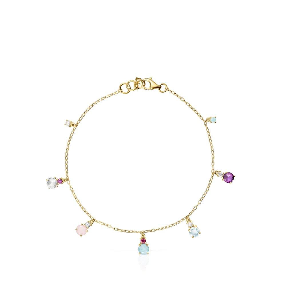 Mini Ivette Bracelet in Gold with Gemstones Mini Ivette Bracelet in Gold with Gemstones