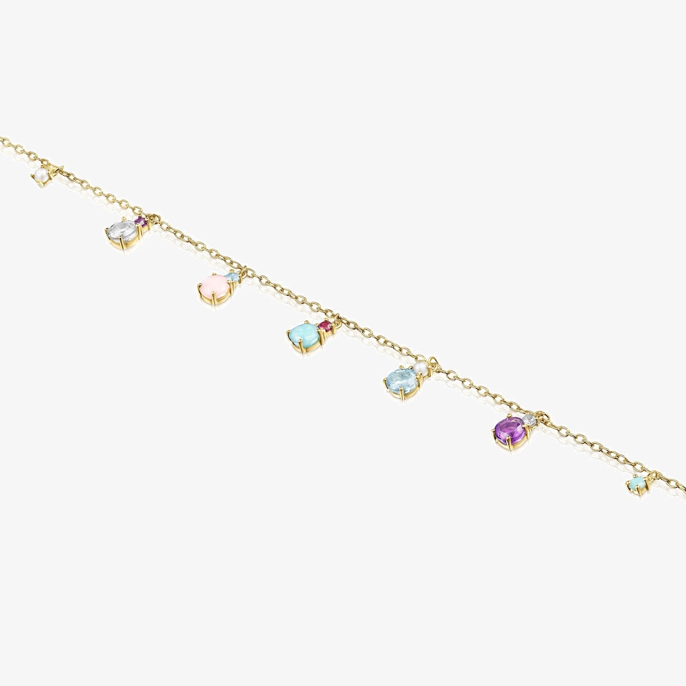 Pulsera de oro con gemas Mini Ivette