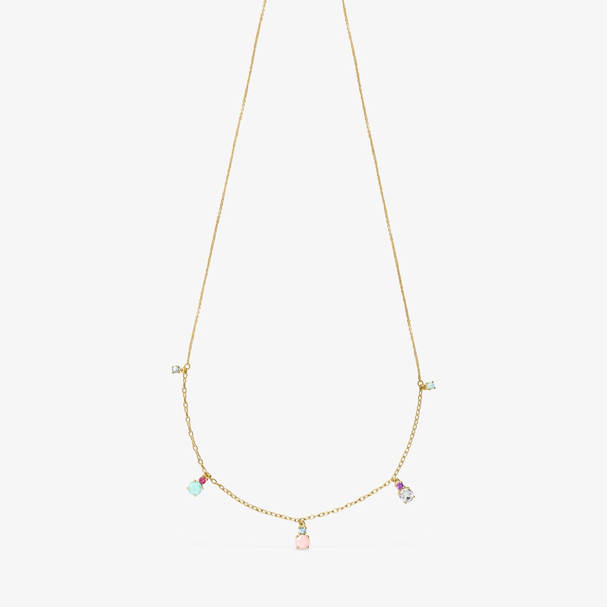 Tous - Collar De Oro Con Gemas Mini Ivette - Multi