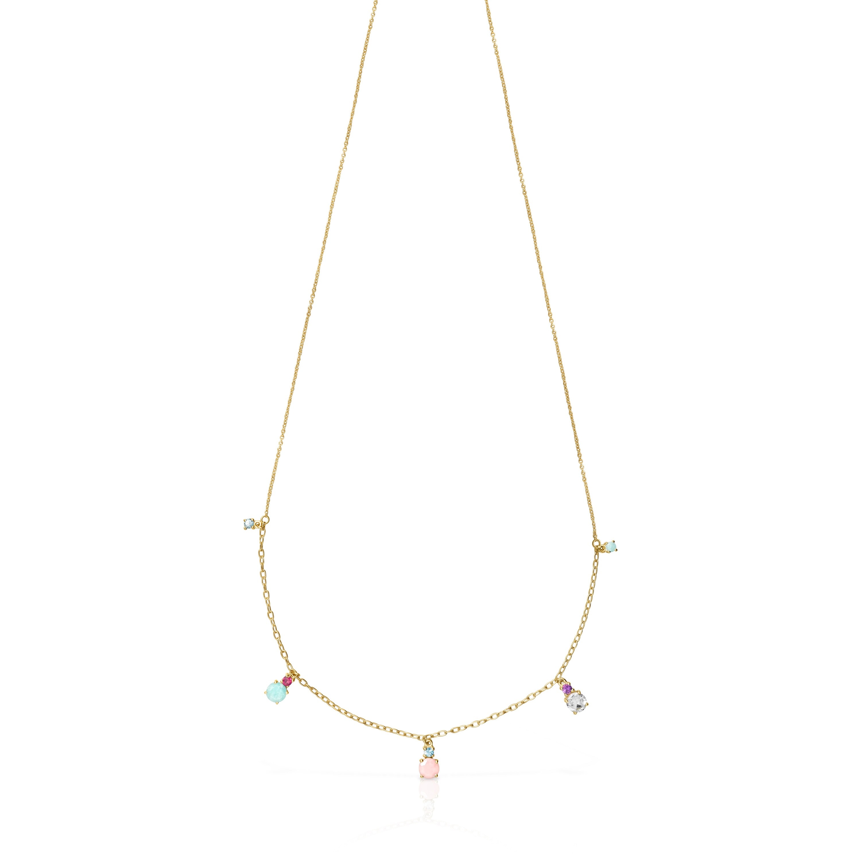 Collar de oro con gemas Mini Ivette