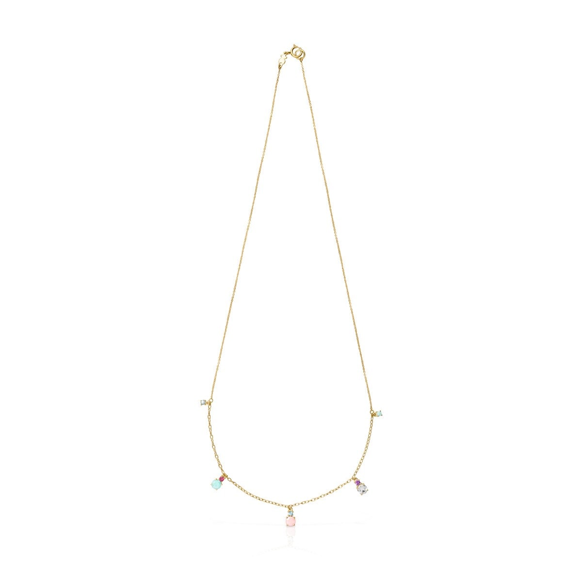 Mini Ivette Necklace in Gold with Gemstones