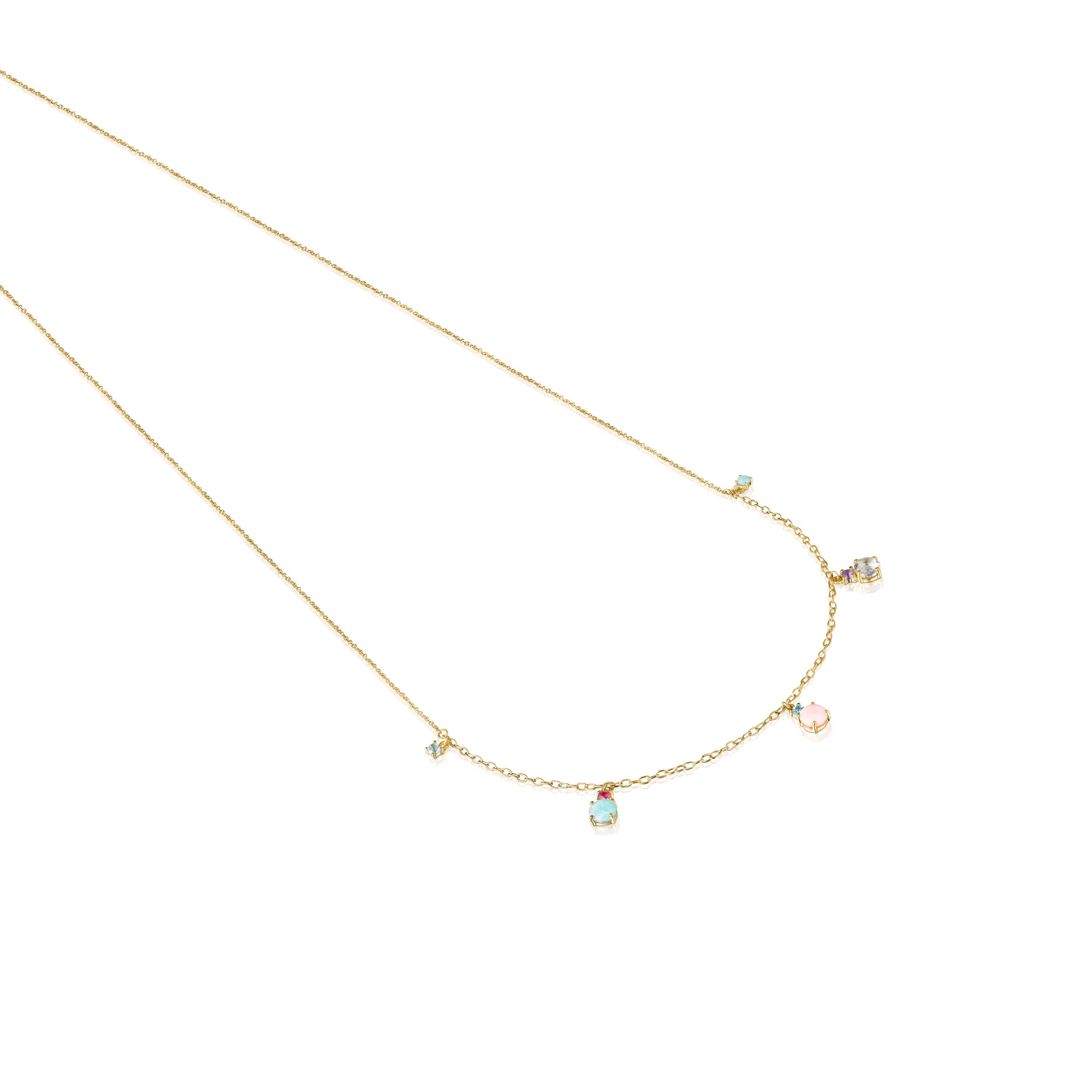 Collar de oro con gemas Mini Ivette