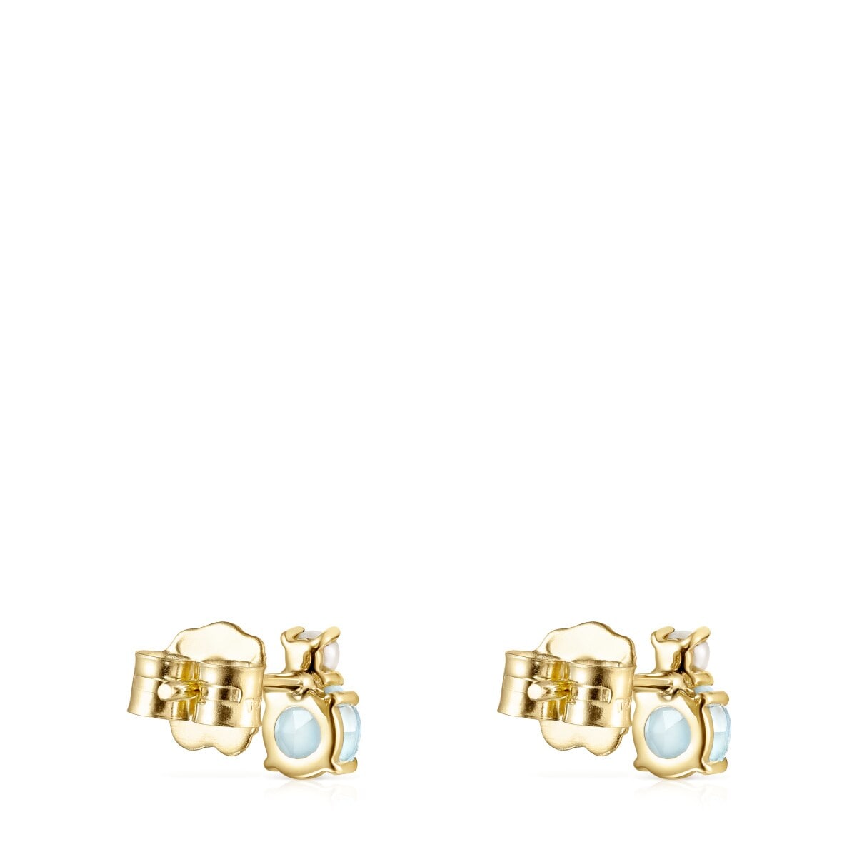 Pendientes de oro con topacio y perla Mini Ivette image number 2