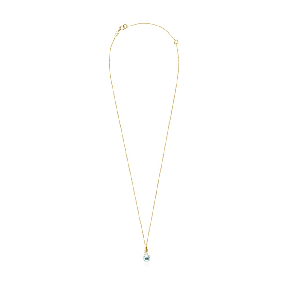 Mini Ivette Necklace in Gold with Topaz and Pearl image number 1