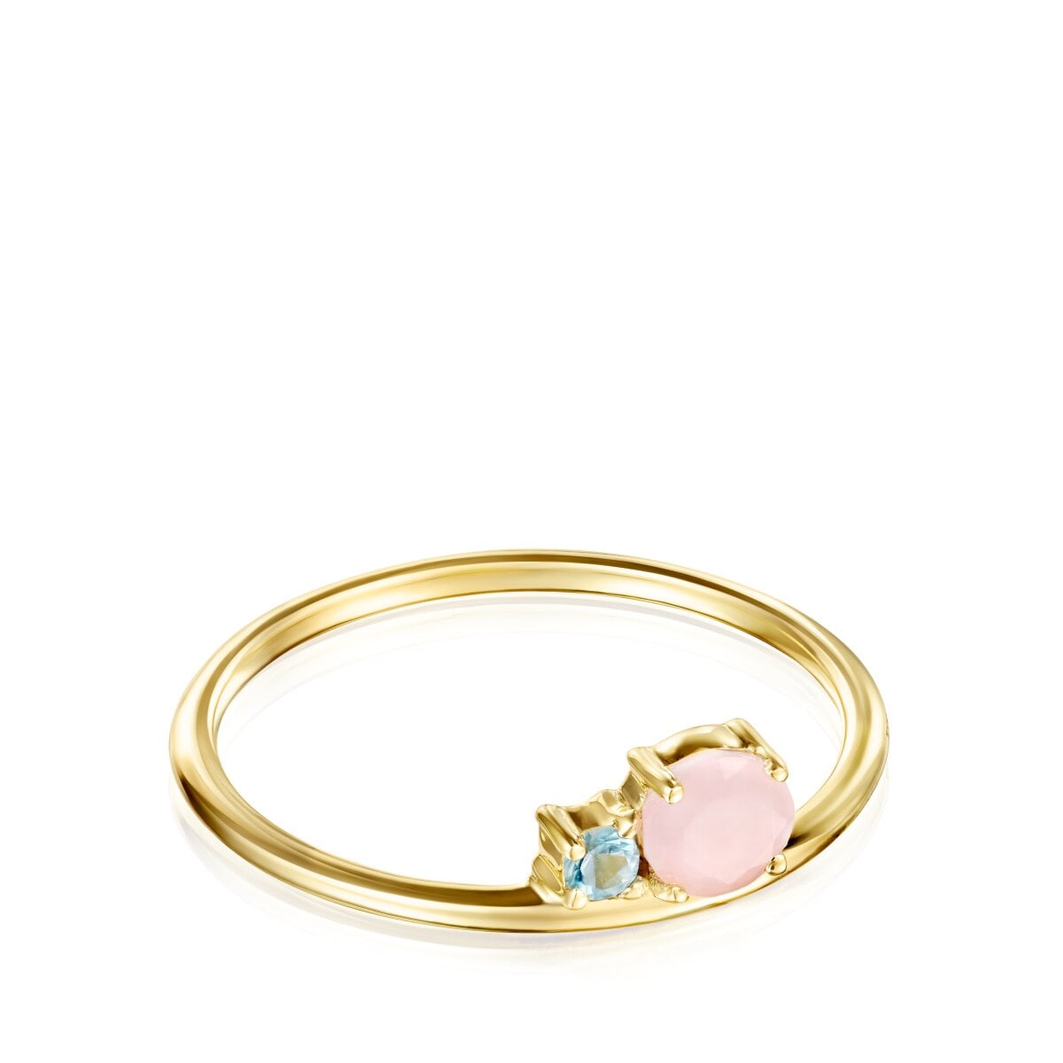 TOUS Mini Ivette Ring in Gold with Opal and Topaz