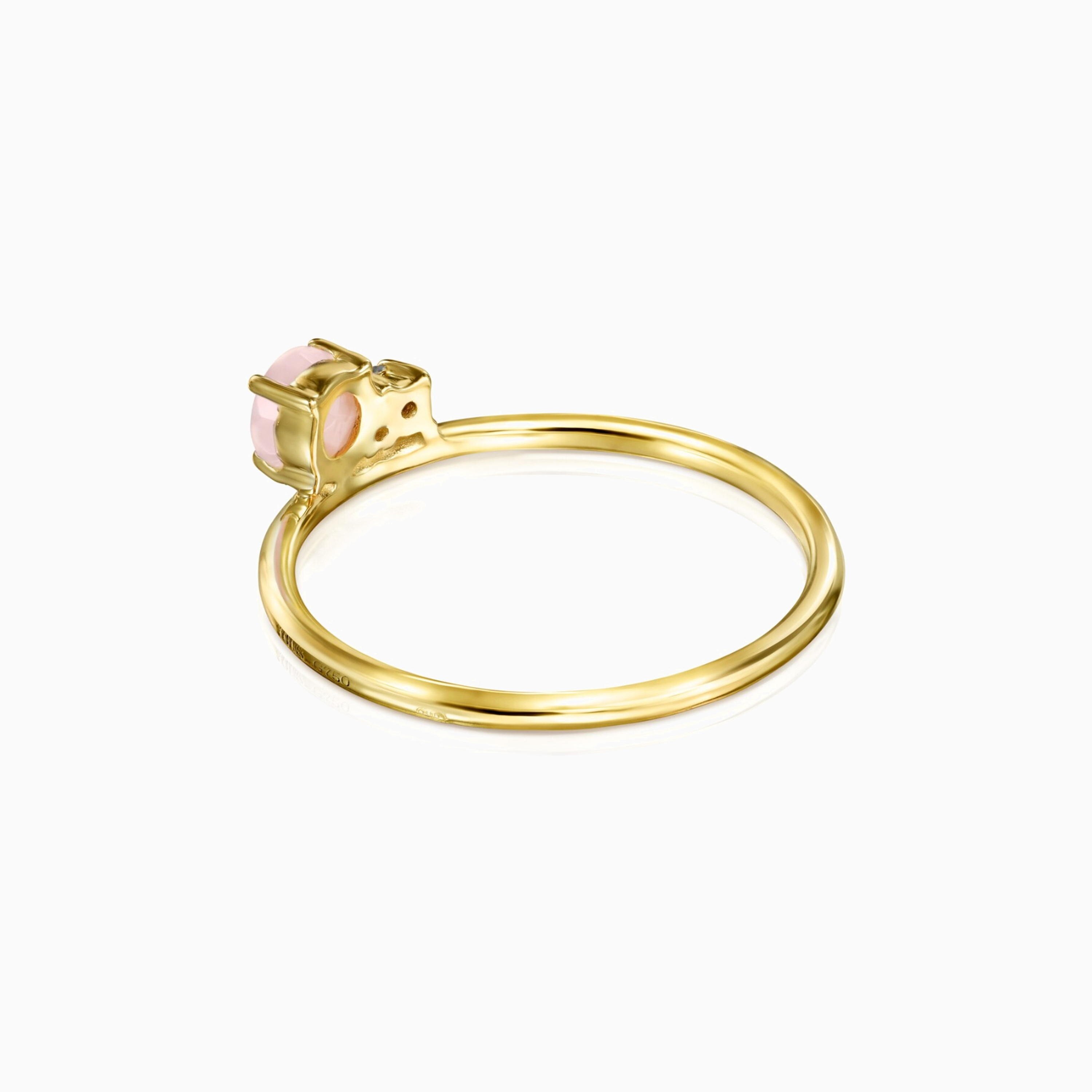 TOUS Mini Ivette Ring 18K solid gold with Opal and Topaz