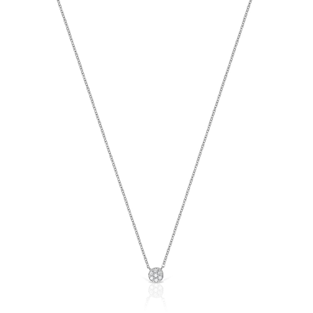 Collar Alecia de Oro blanco con Diamantes image number 0