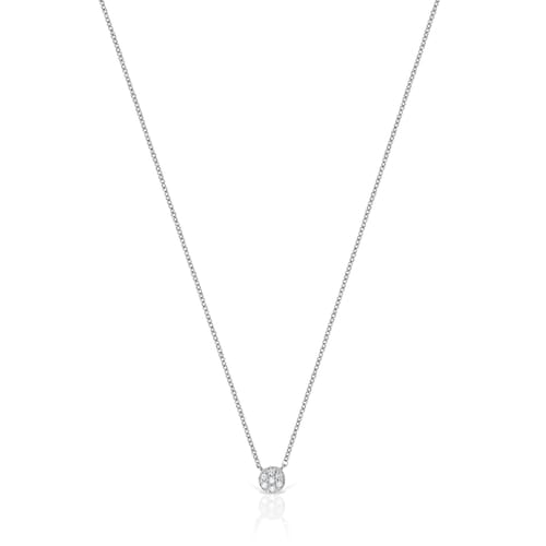 Collar de oro blanco con diamantes Alecia