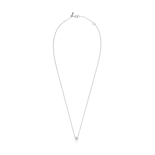 Collar de oro blanco con diamantes Alecia
