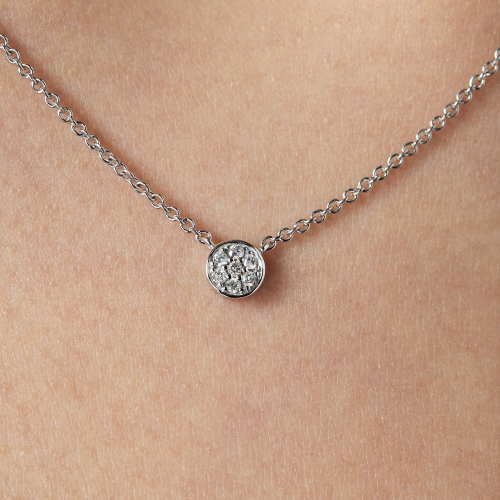 18K white gold with Diamonds Alecia Necklace