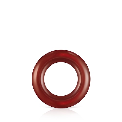 Anilla grande Hold Gems de Cornalina y Plata
