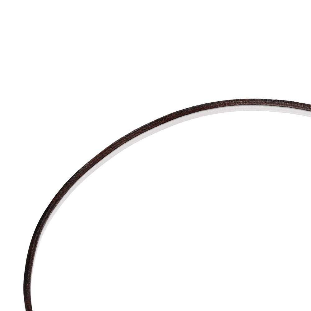 Gold and brown Leather Hold Necklace image number 2
