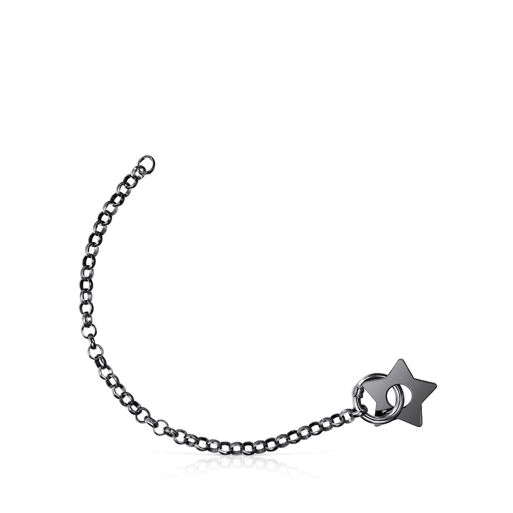 Pulsera Hold Metal estrella de Plata Dark Silver