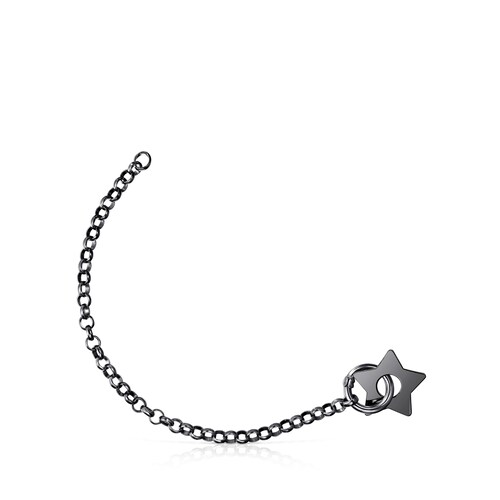 Hold Metal Dark Silver Star Bracelet image number 0