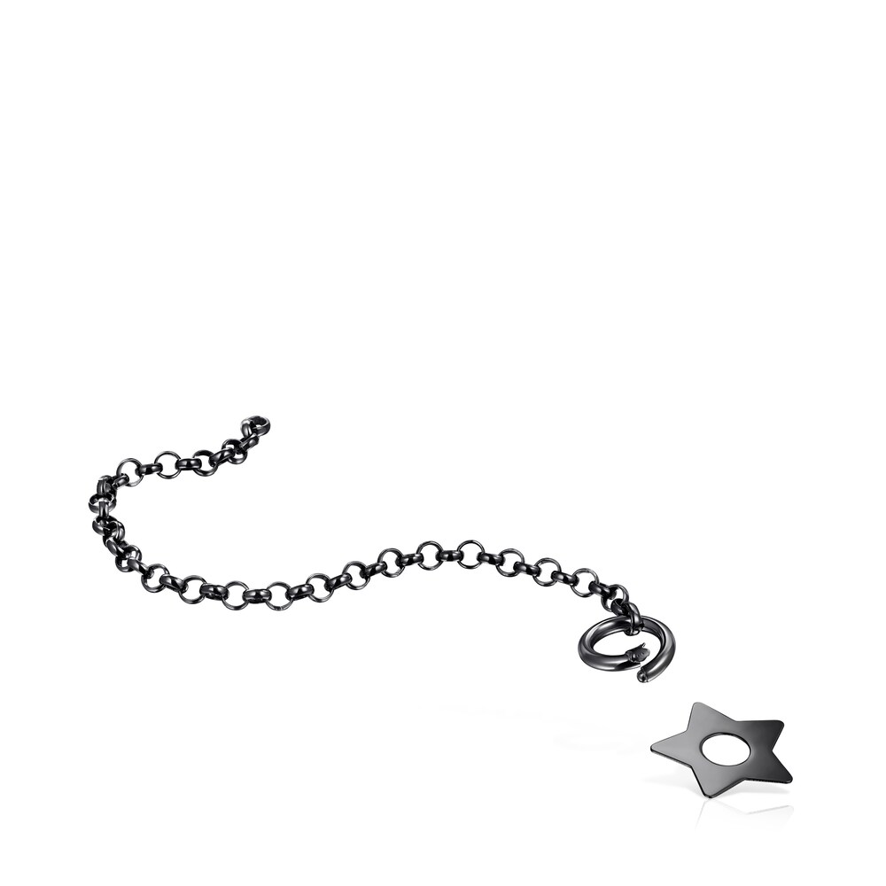 Pulsera Hold Metal estrella de Plata Dark Silver