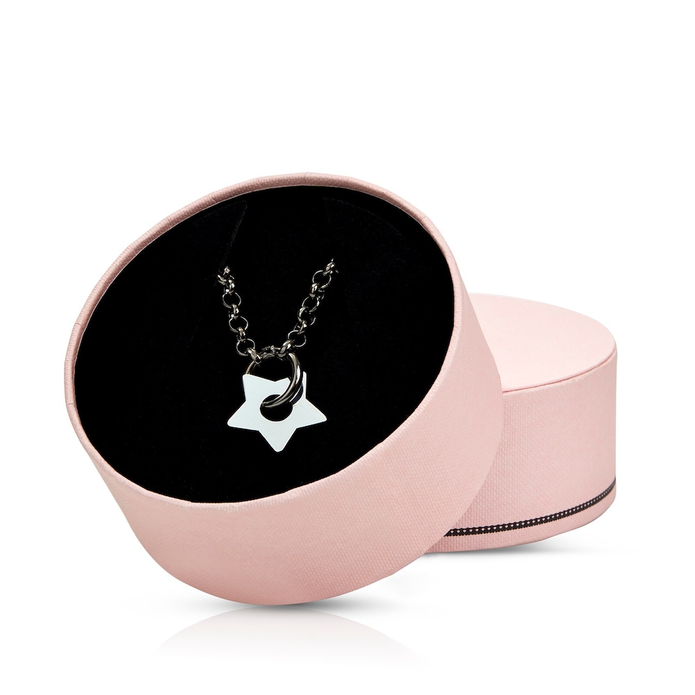 Pulsera Hold Metal estrella de Plata Dark Silver
