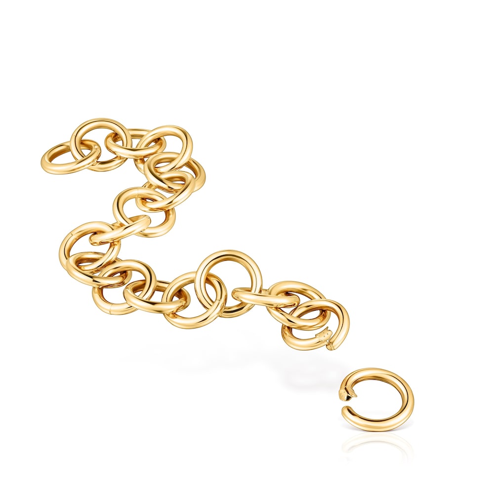 Pulseira de argolas Hold em Prata Vermeil