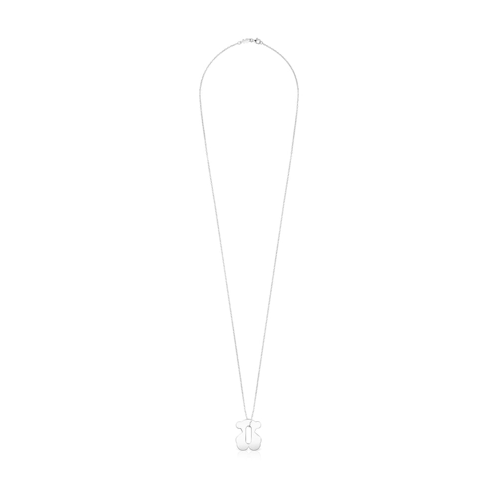 Collar Hold Metal oso de Plata