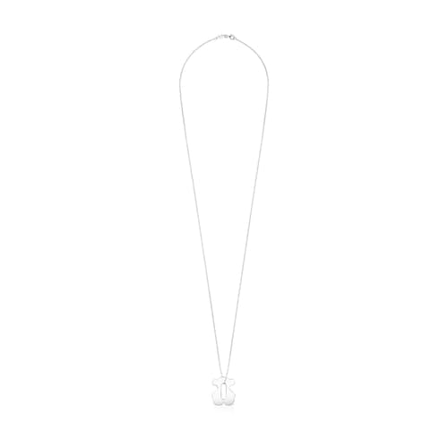 Collar Hold Metal oso de Plata