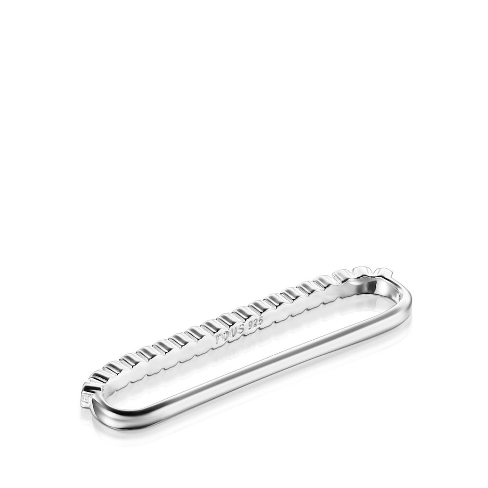 Earcuff Straight barra em Prata