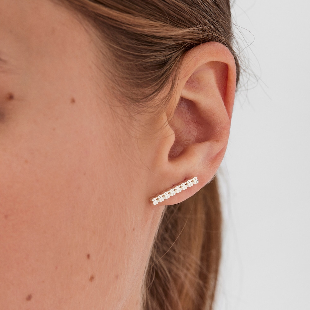 Silver Straight bar Earrings