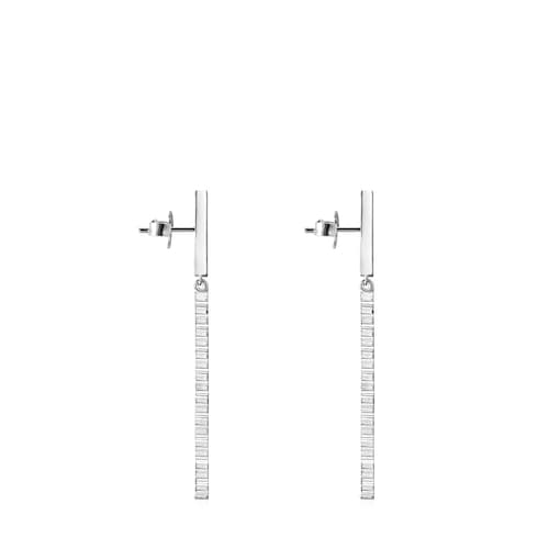 Boucles d&rsquo;oreilles Straight barre longues en Argent