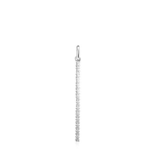 Colgante barra de plata Straight