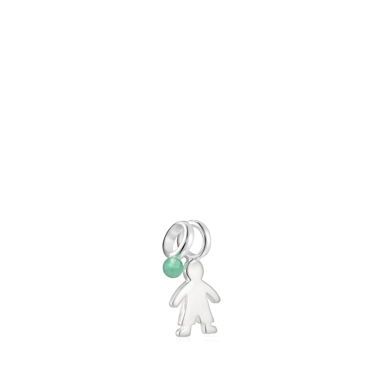 Pack of Silver and Chrysoprase Sweet Dolls boy Pendants