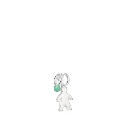 Pack of Silver and Chrysoprase Sweet Dolls boy Pendants
