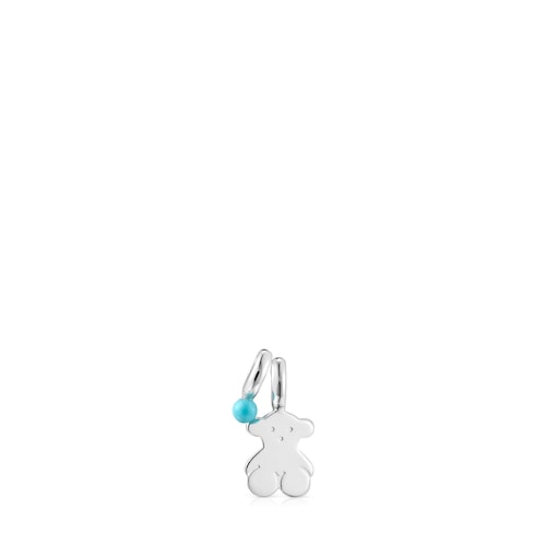 Pack of Silver and Howlite Sweet Dolls bear Pendants