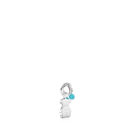 Pack of Silver and Howlite Sweet Dolls bear Pendants