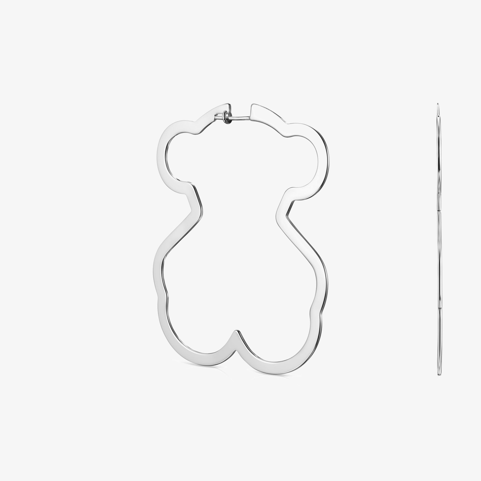 Silver Silueta bear Earrings