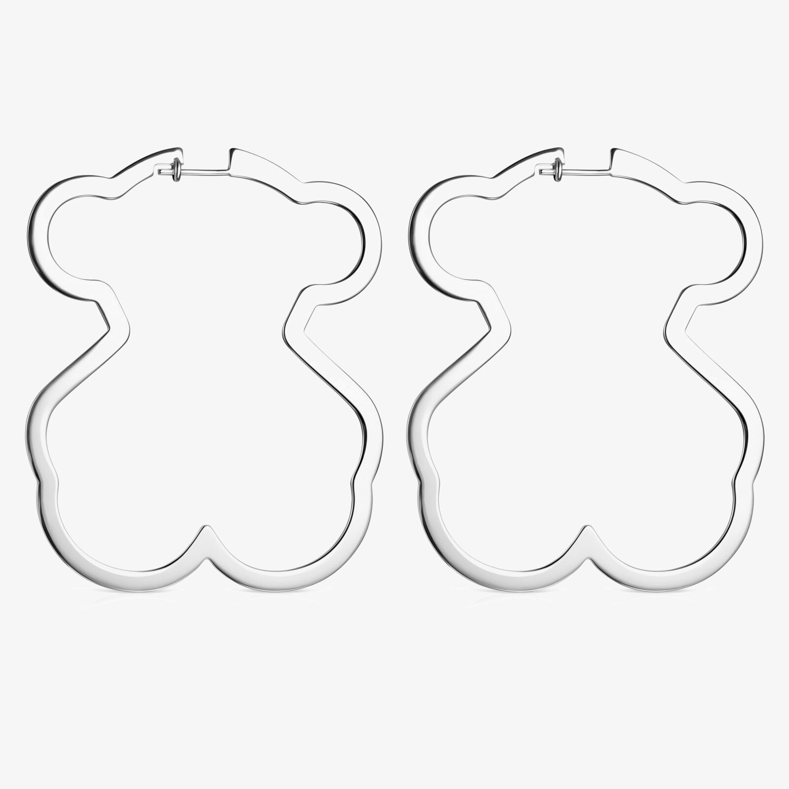 Silver Silueta bear Earrings