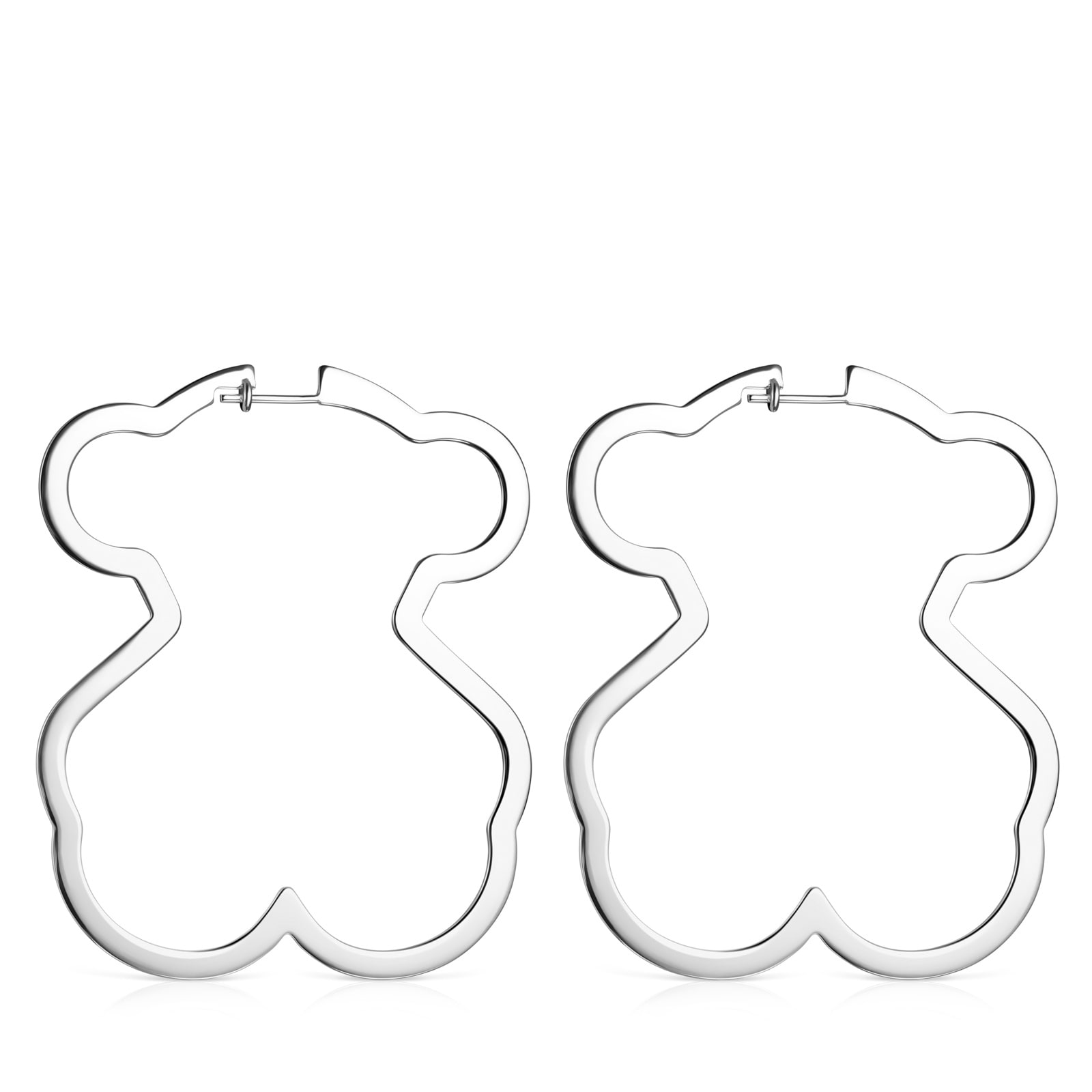 Silver Silueta bear Earrings