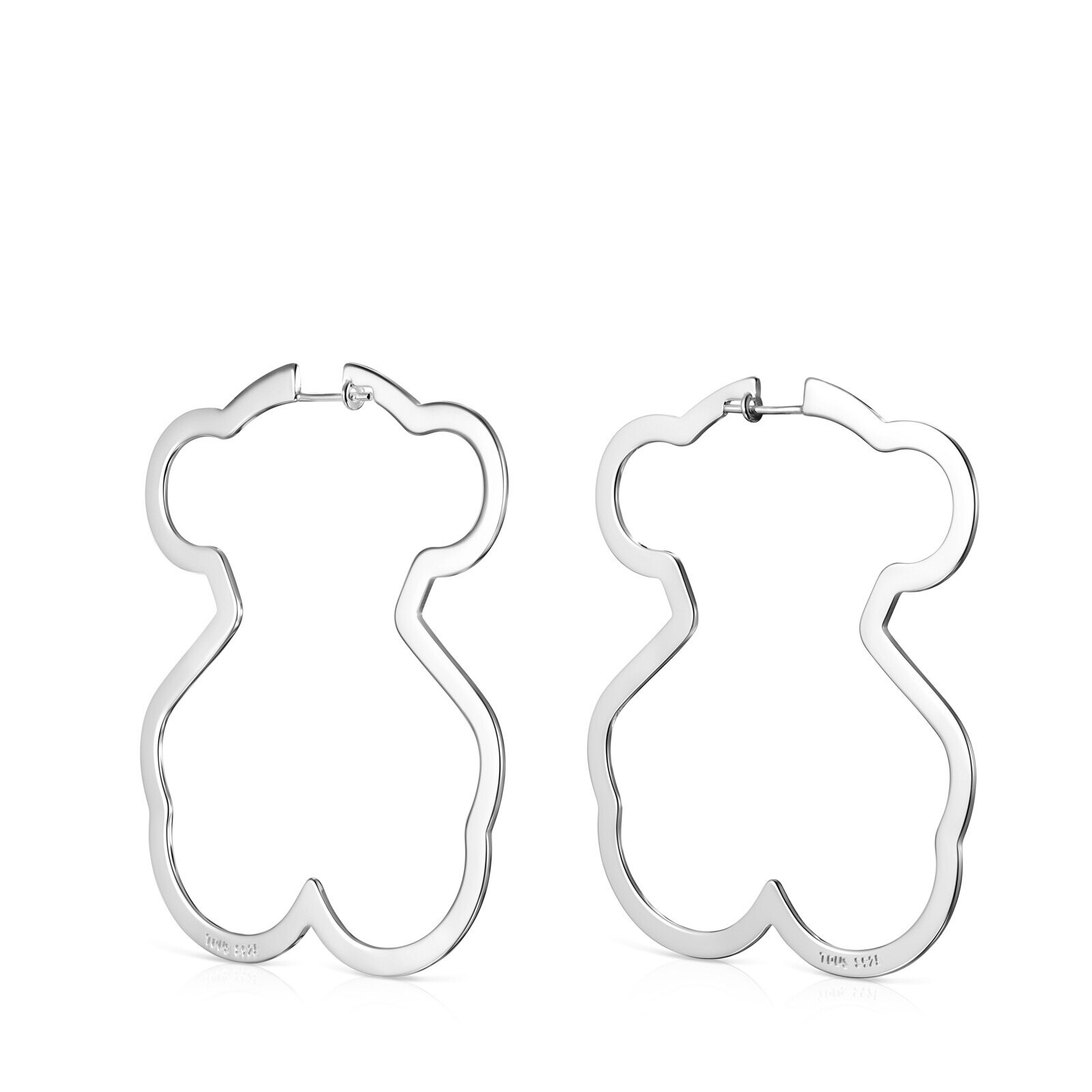 Silver Silueta bear Earrings