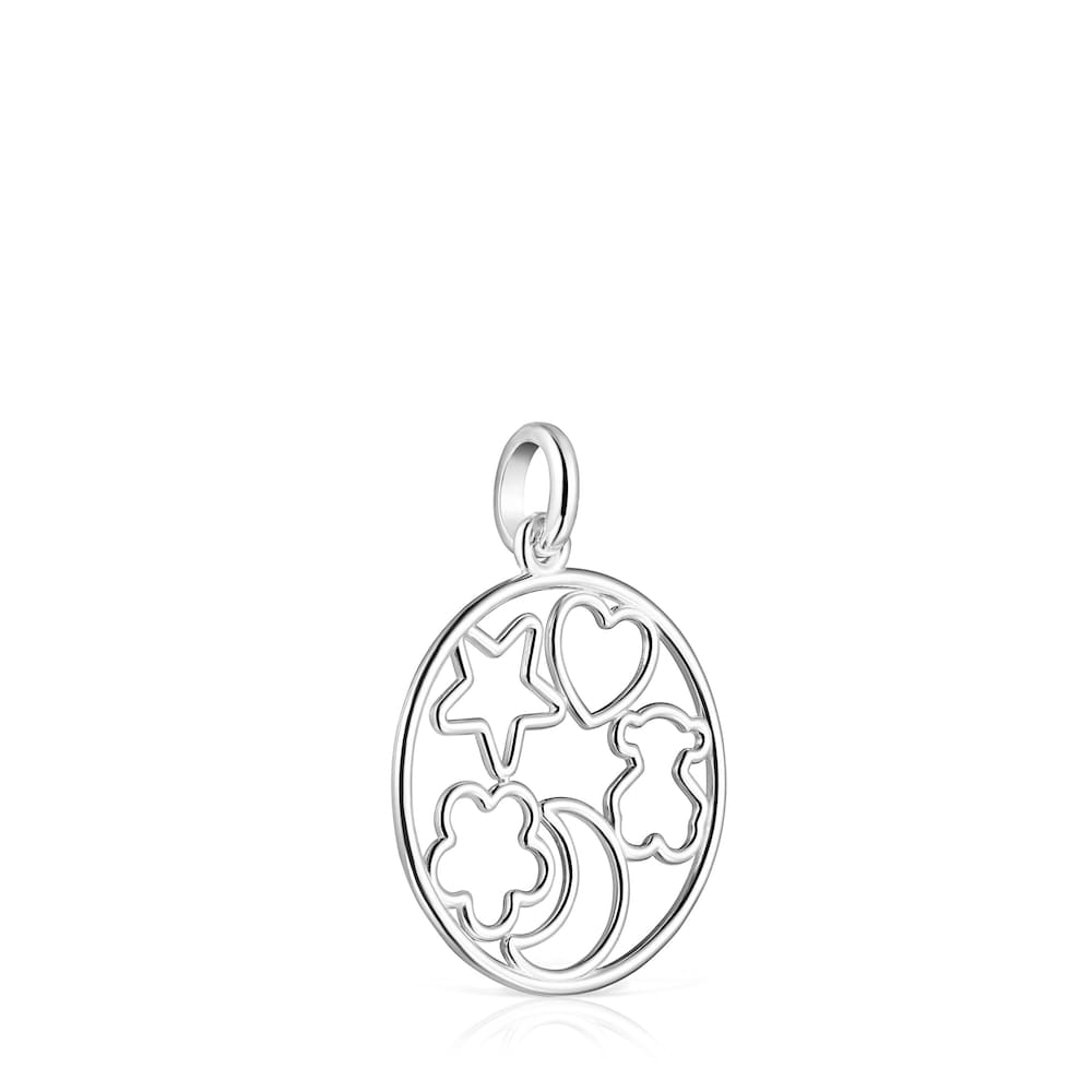 Dije peque&ntilde;o Silueta de Plata